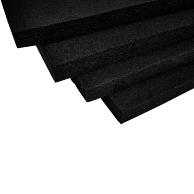 Exposed acoustic absorber suited for use with acoustic panels and ceiling systems.