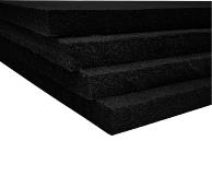 Exposed acoustic absorber suited for use with acoustic panels and ceiling systems.