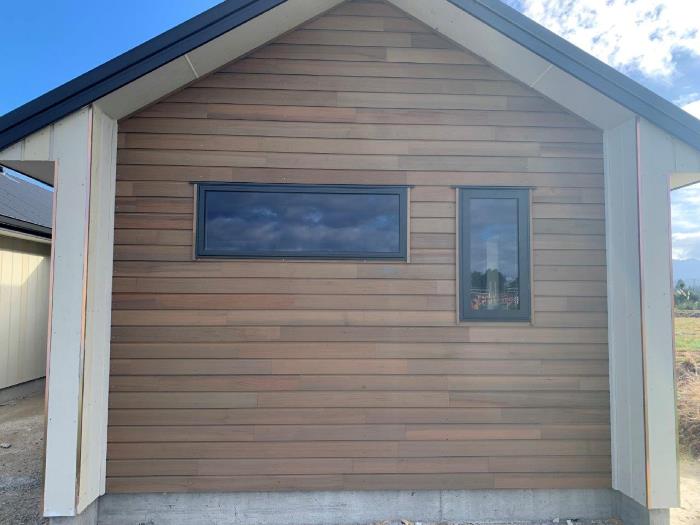 Horizontal Western Red Cedar, CedarOne (quartersawn timber) Evolve - coated in selected Wood-X oil.