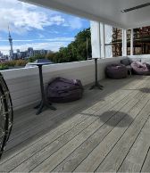 Floating Composite decking on Aluminium Frame