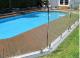 Frameless glass pool fencing with spigot.
