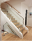 Internal Stair Railing with Top Fixed White vices