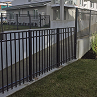 Contemporary balustrade is ideal for balustrading on the retaining wall and fencing the parking area