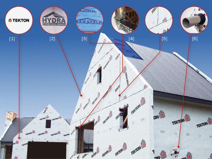 New HYDRA Roof Underlay is the final component of the 'Marshall Weatherization System'(complete weathertight protection of the building envelope).