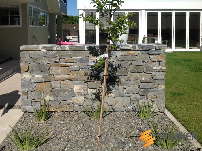 Freestanding wall in Nelson, installed by Tim Edwards