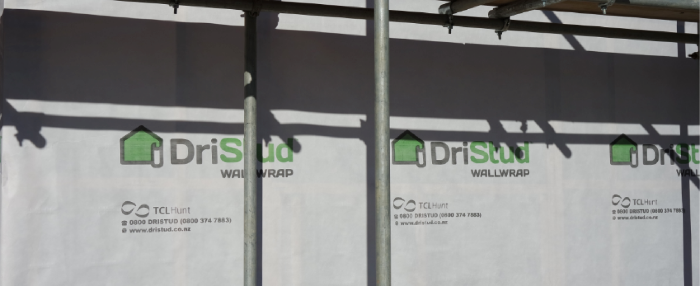 DriStud Wall Wrap being installed