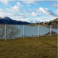 Homestead balustrade is ideal as a barrier and fenicng for this lakeside site