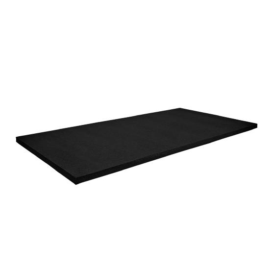 Exposed acoustic absorber suited for use with acoustic panels and ceiling systems.