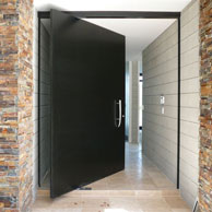 AluTec pivot door front entrance