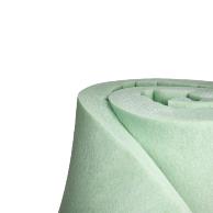 Thermal insulation blanket that reduces heat loss through floors.