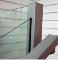 Edge semi-frameless glass balustrade with laminated toughened safety glass, no top rail needed