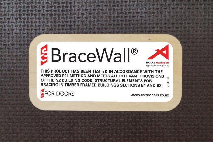 CS BraceWall has been tested by BRANZ
