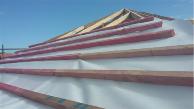 Fire Retardant, Self Support synthetic roofing underlay installed