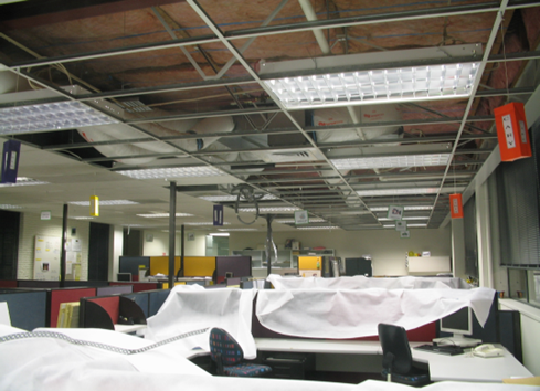 Onsite protection for office refurbishment