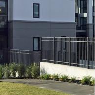 Contemporary balustrade can be combined for balustrading and fencing