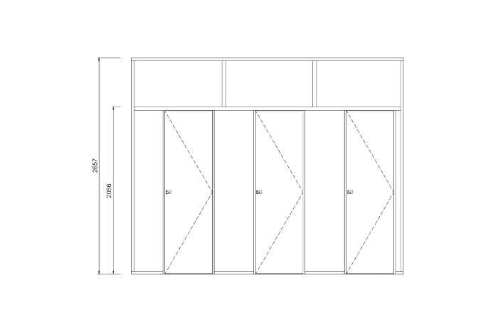 High Top is a full height toilet partition designed for environments where maximum privacy is preferred. Panels extend from floor to ceiling, creating a fully enclosed and completely private cubicle.