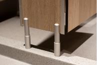 Aluminium Cubicle hardware to support the Classic system