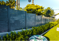 Slat screen Fence