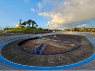 Accoya glued and mechanically fixed to form the track. 77,000Lm 40x30 D4S. Completed September 23.